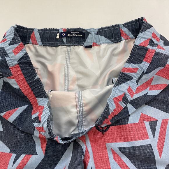 Ben Sherman Swim Trunks Mens XXL Board Short Gorpcore Geometric All Over Print - Picture 4 of 10